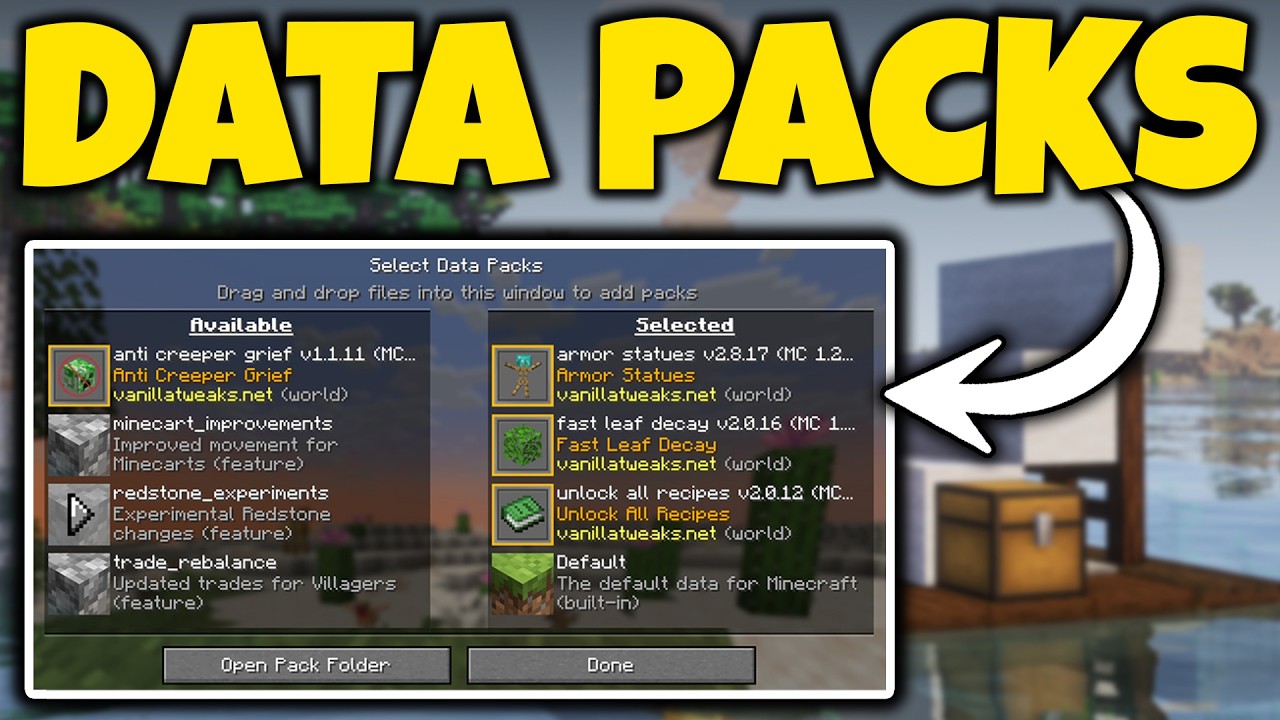 How To Install Data Packs in Minecraft (26.1.2) - YouTube