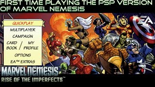 First Time Playing The PSP Version of Marvel Nemesis - Marvel Nemesis: Rise of The Imperfects