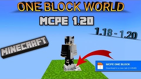 ONE BLOCK WORLD for Minecraft 1.20 I one click download
