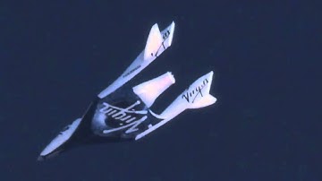 Spaceship Two - first feathered flight