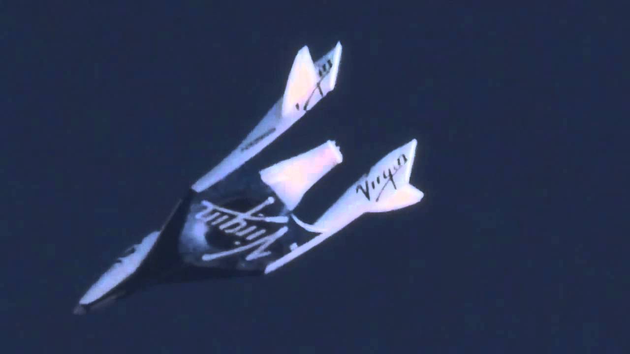 Spaceship Two - first feathered flight