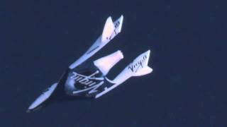 Spaceship Two - first feathered flight