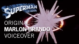 Marlon Brandos original voiceover for Superman (1978)