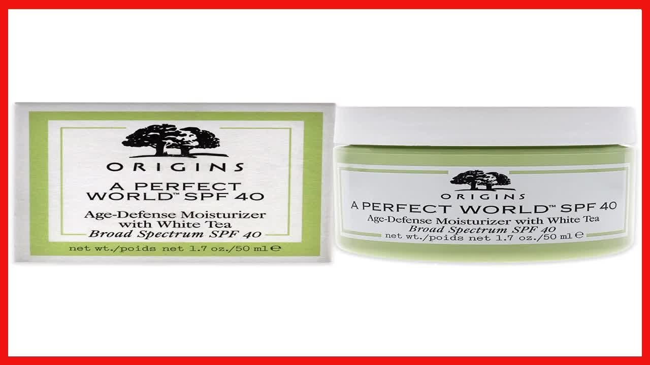 Origins A Perfect World SPF 40, Age Defense Moisturizer With White Tea, 1 7 Fl Oz