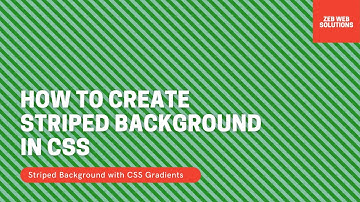 How to create striped background in css