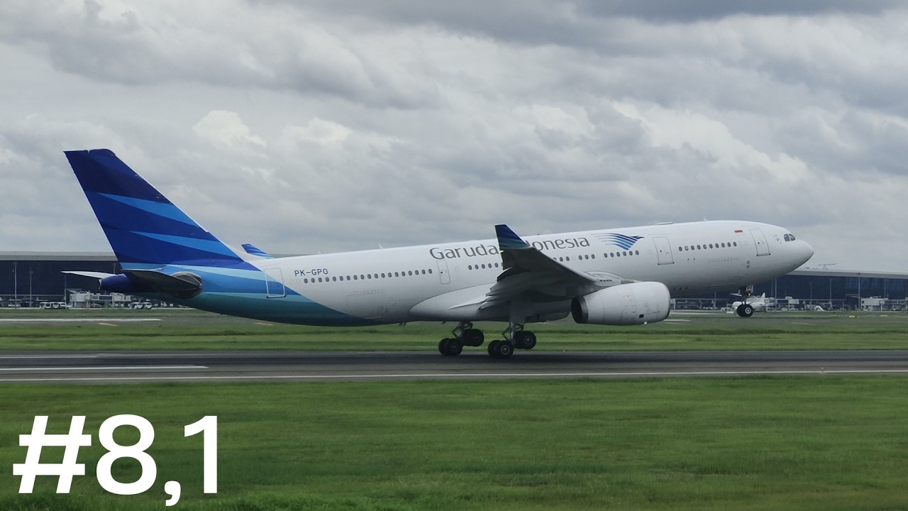 1 HOUR OF NONSTOP WIDEBODY PLANES COMPILATION ON NOISY CGK | P.C.V.S #8.1