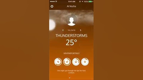 Klyme Weather app Thunderstorm animation