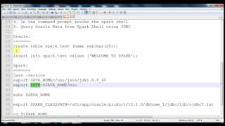 Query Oracle using Spark