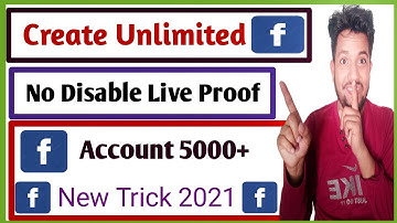 How To Create Unlimited Facebook Account🔥 | 🔴Live Proof  No Disable
