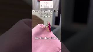 Natural Ruby Ring with Side Diamonds – Elegant & Timeless