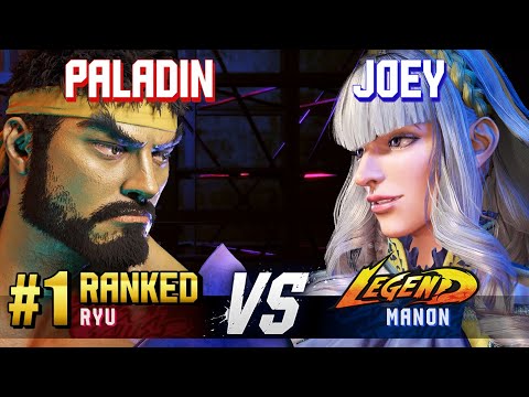 SF6 ▰ PALADIN (#1 Ranked Ryu) vs JOEY (Manon) ▰ High Level Gameplay
