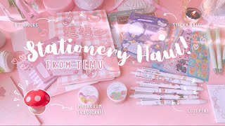 TEMU Stationery Haul + Desk Accessories // Pens, Stickers, Notebooks, Sticky Notes, Washi Tapes