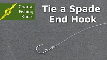 How to tie a spade end hook by hand