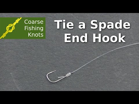 How to tie a spade end hook by hand 