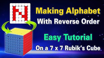 Making Alphabet N in Rubik