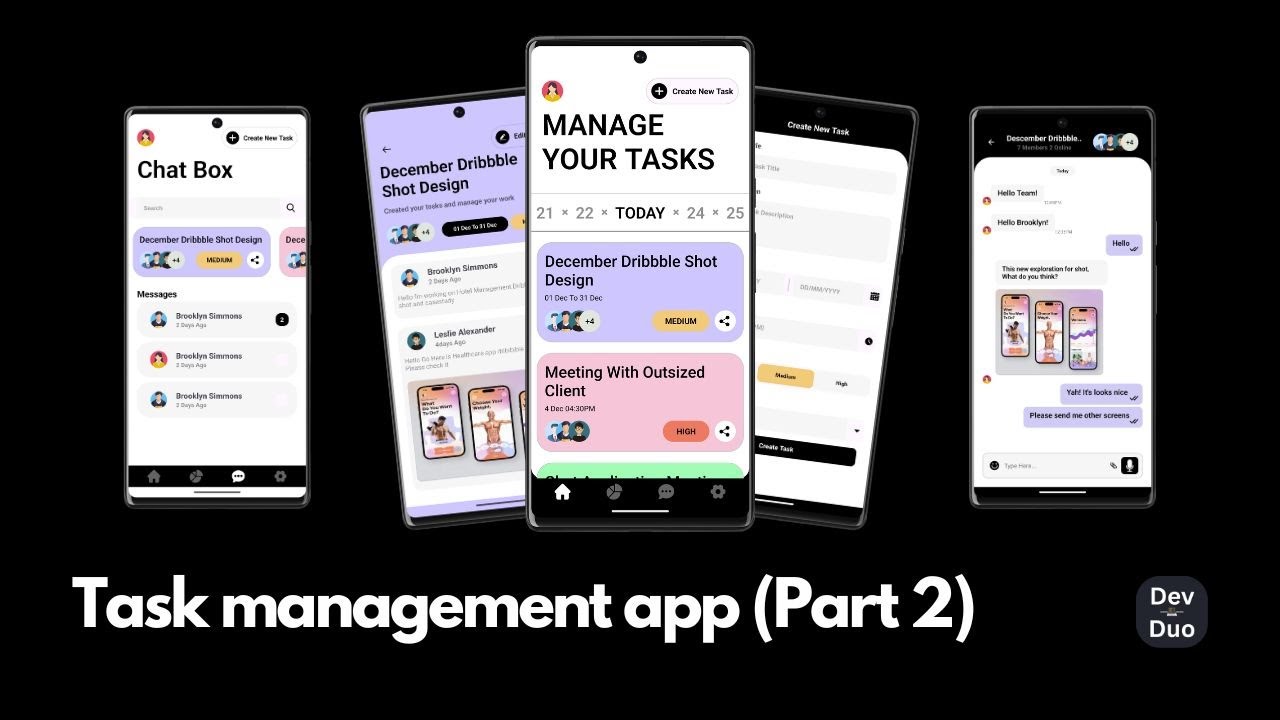Task Management App (Part 2) | Complete Design & Development Tutorial ...