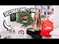 decorating for christmas, grocery + decor haul! VLOGMAS 2020