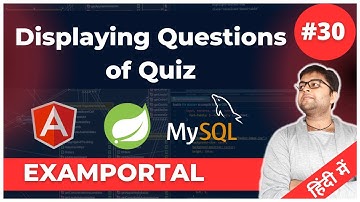 🛑Displaying Questions of Quiz | Admin Dashboard | Examportal #30