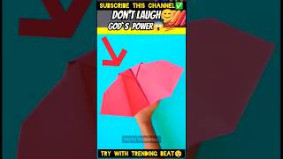 Try with trending beat😯#shorts#papercraft#art#airplane