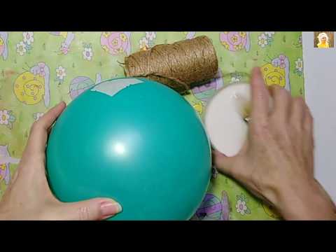Как сделать поделку воздушный шар с корзиной своими руками
