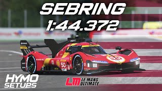 Lmu Hotlap Ferrari 499P Sebring V1.1.0.2 Le Mans Ultimate