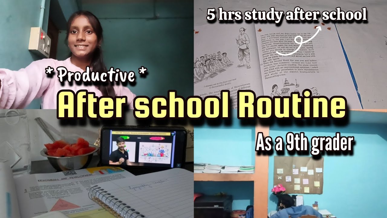 Manage 5 Hrs of Self study AFTER School📚 | Class 9th grader| STUDY ...