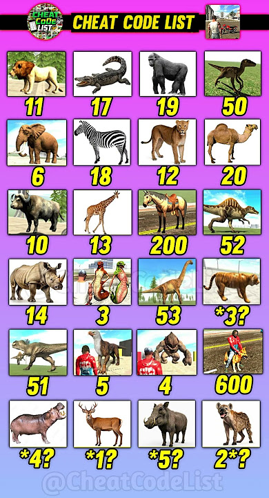 All Animals Cheat Code 😍 Indian Bikes Driving 3d New Update Part-26 #shorts