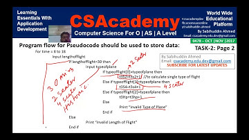 Prerelease CS 0478. Oct-Nov 2017. Task 2. By Sabihuddin Ahmed Siddiqui.