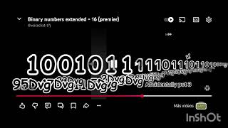 Binary numbers extrended ^17 (Primeres and coming back
