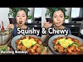 GNOCCHI PASTA & GARLIC BREAD MUKBANG (chewy squishy pasta goodness) // Munching Mondays Ep.18