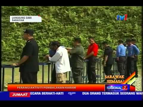 Fds Laksana Program Senjata Api Khas Perangi Pembalakan Haram Di Sarawak 15 Mei 2015 Youtube