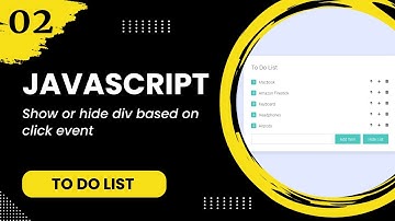 JavaScript #2 - Show or hide div based on click event