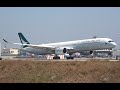 Cathay Pacific A350-1000 landing, LAX