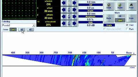 Phased Array Ultrasonic NDT Inspection | ISonic 2009 UPA Scope | Sector Scan Shear Wave
