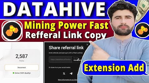 Datahive Mining Speed Increase | Datahive Reffer Link Copy | Datahive Extension Add | Rizwan Baloch