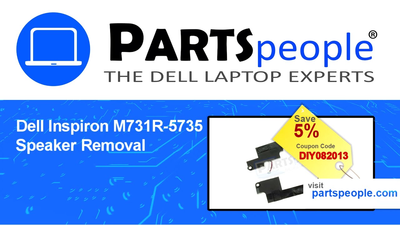 Dell Inspiron M731R5735 (P17E003) Speakers HowTo Video Tutorial YouTube