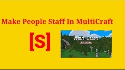 multicraft how to make players staff