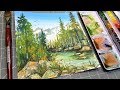 How Much Water Should I Use? Watercolor & Water Control (Landscape Tutorial)