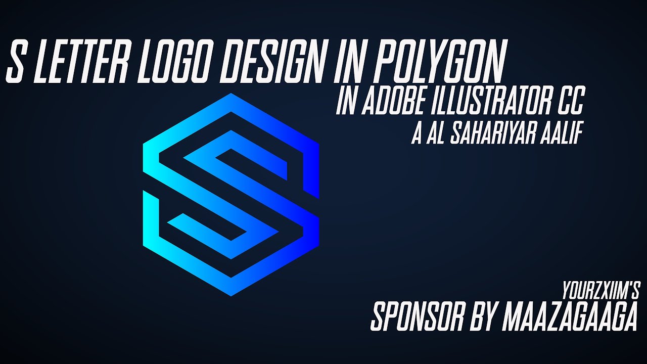 S Letter Logo Design In Polygon | Adobe Illustrator Tutorials | By Your ...