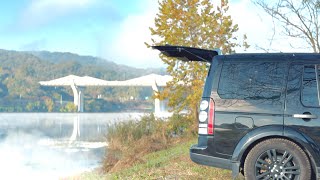 Hava 0°C mi? / Sisli nehir kenarında araba kampı