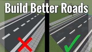 How To Build A Realistic Road - Minecraft Tutorial