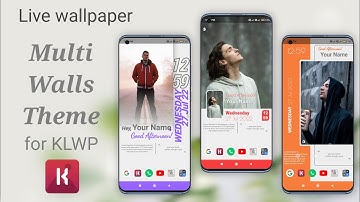 Home screen setup ll Multi Walls Theme for KLWP Kustom