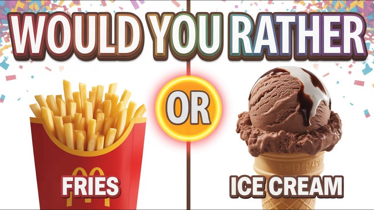 Would You Rather 🧁🍟 Sweet and Salty 🍔🍓 Sweet vs Savory Food Edition | Quizer World