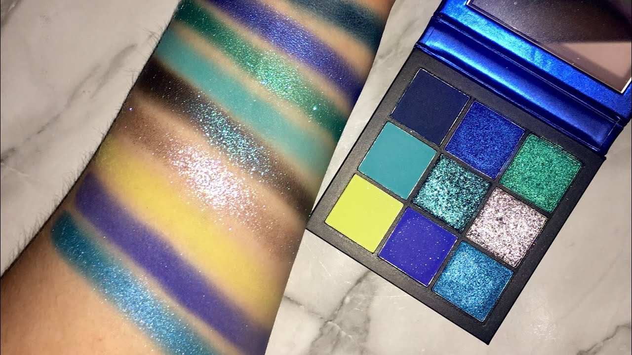 Huda Beauty Sapphire Obsessions Palette SWATCHES