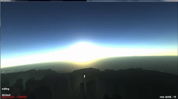 WIP blocky planet/galaxy rendering engine : atmospheric scattering
