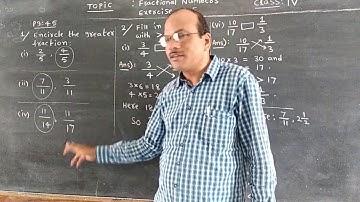 Class-4, Mathematics, Fractional Numbers, Exercise 3.5.