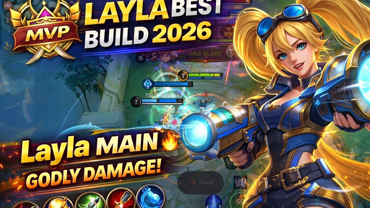 Layla mythic solo rank Gameplay🔥😈😈 #mobilelegends 