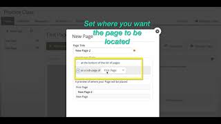 Organize Pages in PowerSchool Learning