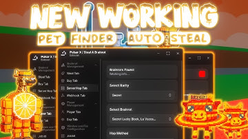 [NEW WORKING] Steal a Brainrot Roblox Script | Auto Steal, Anti Hit & Pet Finder!