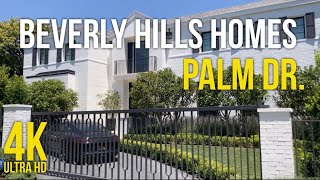 4K Beverly Hills Homes, Walking Palm Drive, Beverly Hills, California, USA, Travel